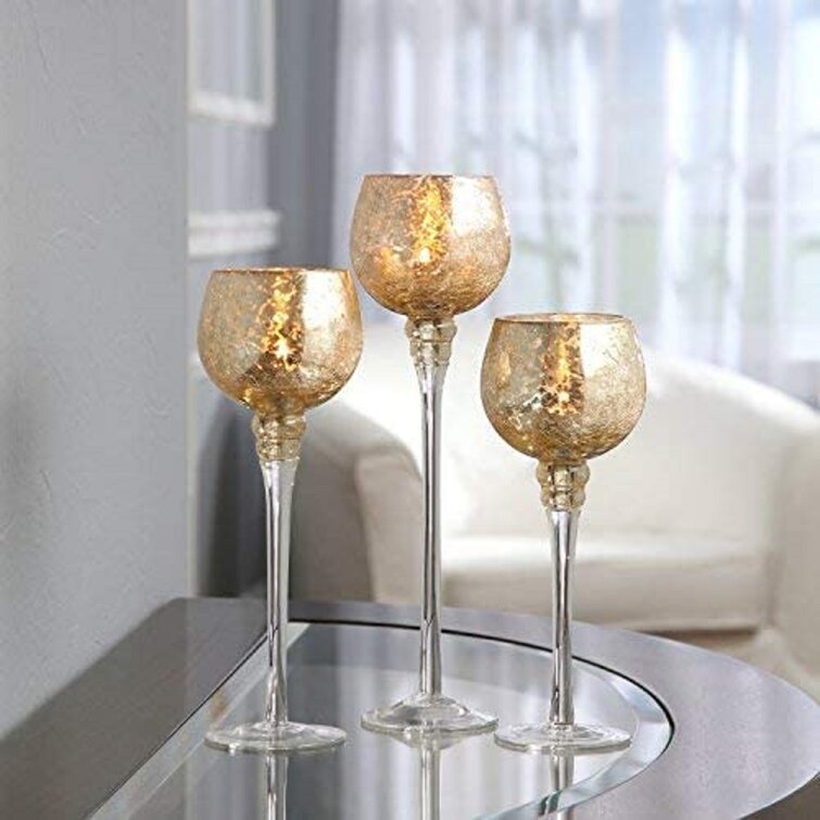 3 piece candle store holder set